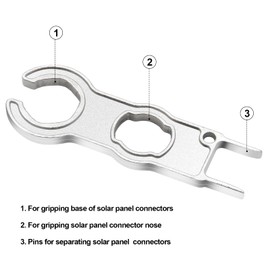 CATOSUM 1 Pair Solar Spanner Wrench for MC4 Connectors, Solar Connector Tool Assembly Spanners Wrenches, Solar Panel Connector Tool, Solar PV Disconnect removal Tools