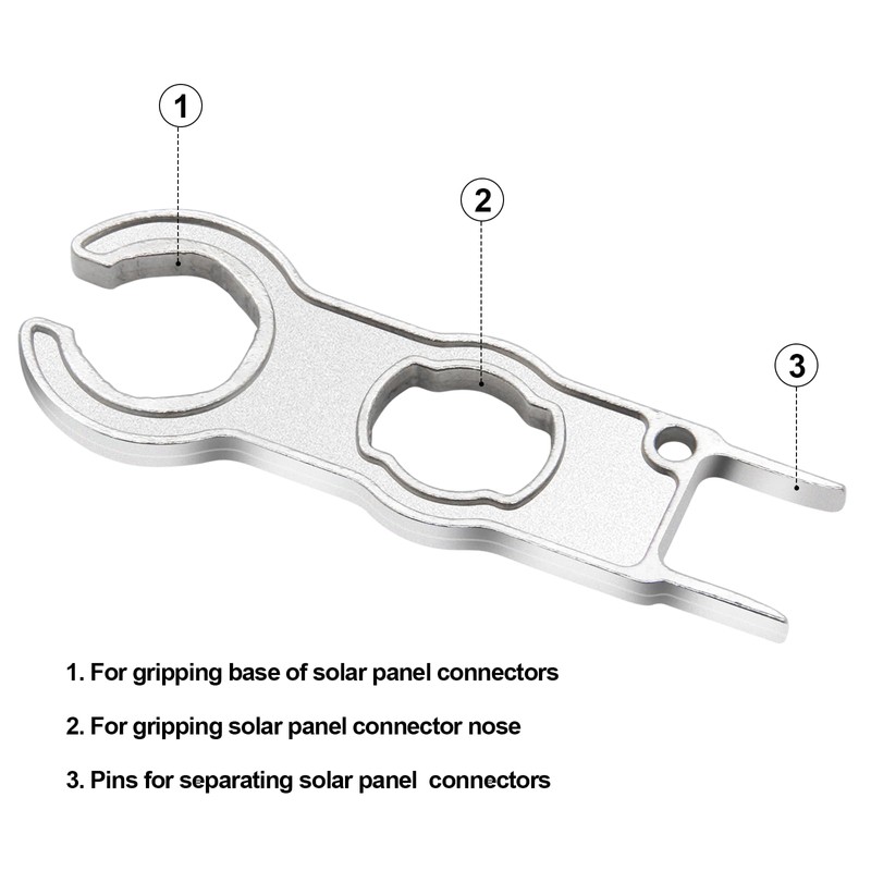 CATOSUM 1 Pair Solar Spanner Wrench for MC4 Connectors, Solar