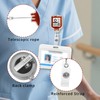 Ymcafmo 4pcs Glitter Blood Bag Retractable Badge Reel – Heart