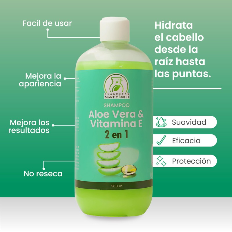 Shampoo 2 En 1 Aloe Vera & Vitamina E Productos