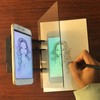 Tabla de dibujo con espejo óptico, tablero de acrílico para