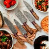 Wilson Roy Professional Kitchen Knives Custom Made Damascus Steel 5