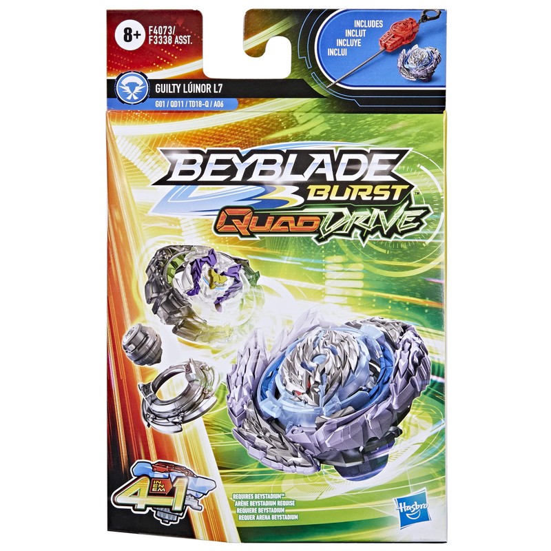 Hasbro Beyblade Beyblade Quad Drive Pack Spinning Top and Launcher,