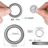 TIMULTI Round Carabiner Keychain Stylish Titanium Lightweight Small One-Touch Storage