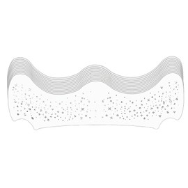 Glitter Freckles Tattoo, Pack of 4 Glitter Freckles Tattoos, Waterproof Temporary Tattoos with Silver Glitter for Festival, Henna Makeup, Includes Stars Dot Patches