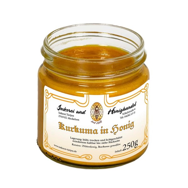 Kurkuma in Honig 250g – Honig mit Kurkuma gemahlen, ohne