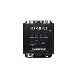 Hifonics Procesador BXiPro3.0 (Negro) - Procesador Digital de Mejora de Graves, Control Remoto de Montaje en Tablero Incluido, diseño Compacto