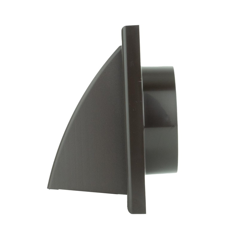 Vents 4 inch 100 mm Brown External Hooded Cowled Extractor