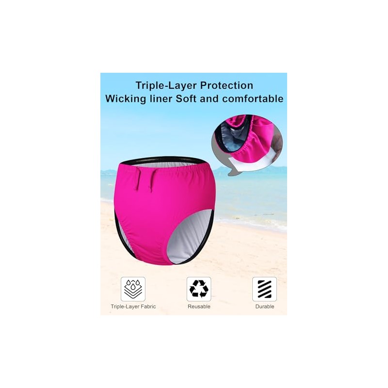 Pañales de natación reutilizables para necesidades especiales de jóvenes, traje
