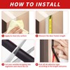 Fingwerk 40 Feet Rubber Weather Stripping Door Seal Strip, Self-Adhesive