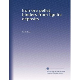 Iron ore pellet binders from lignite deposits