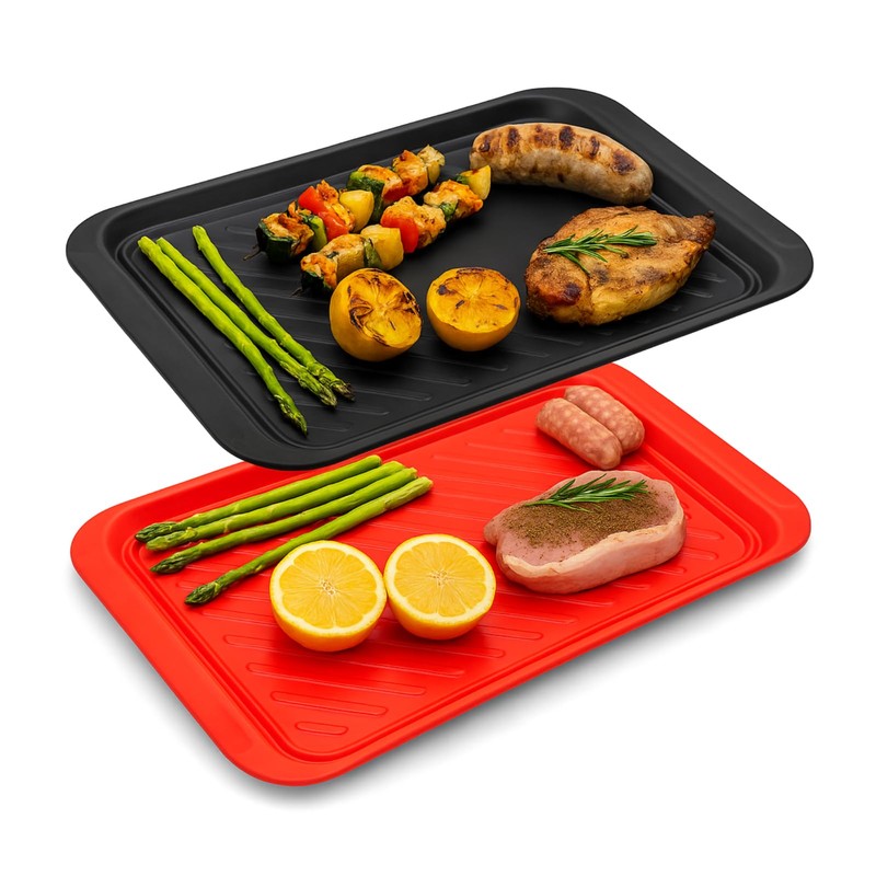 TP Deep Grilling Prep and Serve Trays, 18" x 12",