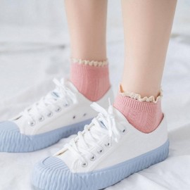 Women's Lace Socks White Socks 5ea