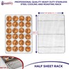 KITCHENATICS Heavy Duty Half Sheet Cooling Racks, Rust Resistant Stainless