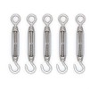 Mecollection 10pcs M4 Stainless Steel 304 Hook & Eye Turnbuckle