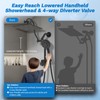 Hibbent Upgraded All Metal 10"Rainfall Showerhead Combo, High Pressure Shower