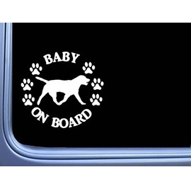Baby on Board Labrador Retriever L492 6" Sticker decal