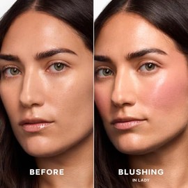 Saie Dew Rubor Líquido para Mejillas – Barra de Rubor en Crema Hidratante con una Fórmula Difuminable + Modulable – Tinte de Mejillas Dewy con Infusió