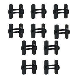 Barn Door Lock, 90 Degree Stainless Steel Latch Hasp Bending Latch Buckle Bolt Barn Sliding Lock Barrel Bolt with Screws for Doors and Windows 10PCS