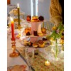 Talking Tables Boho Orange Glass Candlestick Holder, One Size,Glass Candle