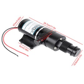RV Waste Pump Mount Macerator Water Pump 12V Sewerage Pump for RV Marine Trailer Toilet Sewer