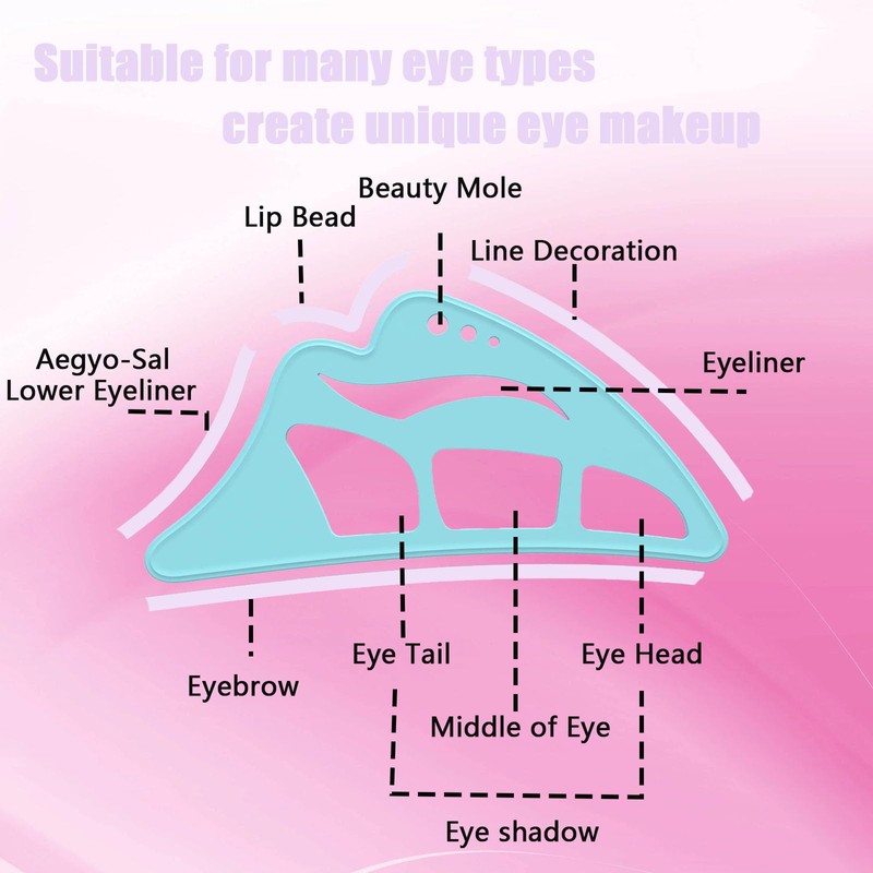 LeeneenEyetour Eyeshadow Tool,5 in 1 New Eyeshadow Assistant Aid Guide