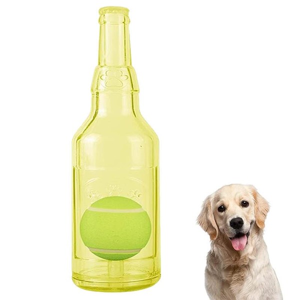 Water Bottle Dog Toy, Crunchnplay Bottle Toy,Crunchnplay Dog Chew Bottle