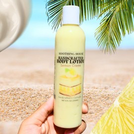 Handcrafted Lemon Crème Body Lotion for Smooth & Nourished Skin Body Care Comfort Moisture Daily Gentle Luxury Scent Sensitive Skin Care Cosmetic