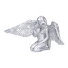 Silver Angel Wing Statue Standing Sculpture Resin Desktop Garden Ornament
