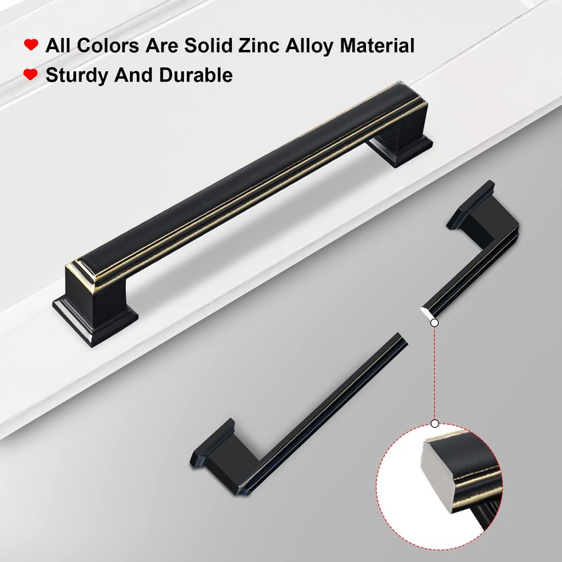 GRANTENOV 5 Inch Antique Copper Cabinet Pulls Knobs Kitchen Cabinet