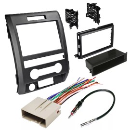 American International Single-Double DIN Radio Car Stereo Dash Install Kit for 2009-2014 Ford F-150