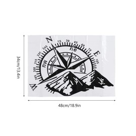 48x34cm Car Decals Mountain Sticker,Car Pattern Sticker Mountain Decal Decoration Universal for Rear Window Hood Door Body