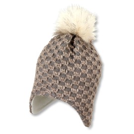 Sterntaler Girls Inka Diamond Pattern Hat, brown