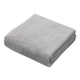 CBJAPAN Carari Premium Bath Towel, 5.9x Water Absorbency Microfiber, Gray, 1 Towel, Quick Dry (Absorbs Water in the Fiber Gaps), Marshmallow Texture, Fluffy, 23.6 x 47.2 inches (60 x 120 cm)