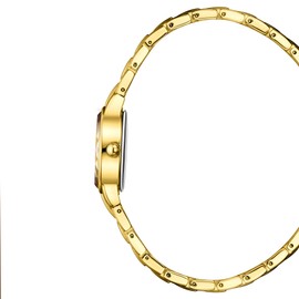 Diaofendi Gold Watches for Women Easy Read Ladies Quartz Wrist Watches with Small Vintage Bracelet (Silver Shell-Silver)