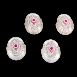 4 Packs AMS Lite Inlet Ceramic Ring Protector for Bambu Lab A1/A1 Mini, Wear-Resistant, Durable, Easy Install Bambu Lab 3D Printer Accessories A1/A1 Mini Series(AMS lite Protector-Clear)