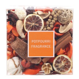 Qingbei Rina Fall Potpourri, Citrus and Tangerine Scented Potpourri Dried Flowers, Autumn Harvest Bowl Filler, Home Fragrance Perfume, Vase Wedding Party Christmas Decor, 14 Oz,(Orange&Cinnamon)