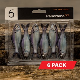 6TH SENSE Panorama Soft Plastic Lure - Lifelike Body & Realistic Paint - Versatile Rigging Options - Multiple Sizes and Pack Counts Available