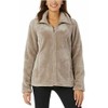 32 Degrees Heat Womens Full Zip Plush Jacket (Medium, Goat)