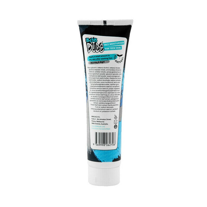 808 Dude Face Moisturiser for Teen Skin, 100ml