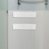 ULTECHNOVO 2pcs Wall Mounted Bathroom Organizer Acrylic Makeup Storage Bin