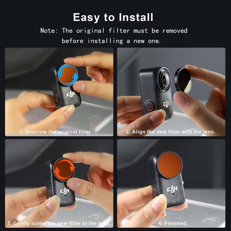 Haoge UVフィルター DJI Osmo Nano用 マルチコーティングレンズ保護フィルター ウルトラスリムアルミフレーム HD光学ガラス スクリーンプロテクター付き