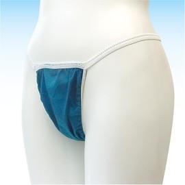 Aducare Disposable 30 Pieces (Paper Pants) One Size Fits Most, T-back Panties, Navy Blue (For Beauty Salons, Massage Parlors/Travel, Hospitalization, Disasters, Nursing Care/Paper Shorts, Paper Pants
