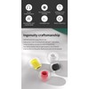 Keephifi【10 PCS/5 Pairs】 Earphones Earpads KBEAR 07 Silicone Eartips,Noise Reduction