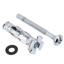 fiXte® Pack of 10 M4 x 38mm Heavy Duty Metal Plasterboard Cavity Wall Fixings Anchors Plugs