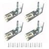 BOLWHAO 4pcs Mounting Bracket Snap Metal Clips for Cellular Honeycomb