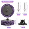 Pack of 15 CSD Disc Sanding Disc, 2 Inch Purple
