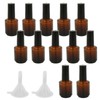 12 Pcs Empty Nail Polish Bottle with Brush, 15ml(1/2 Oz)