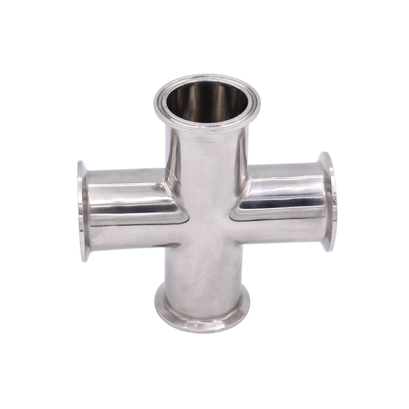 DERNORD 4 Way Cross Clamp Fits 1.5" Tri-clamp Sanitary Fitting