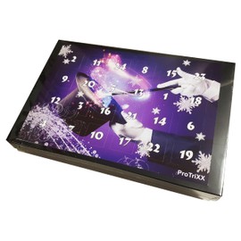 ProTriXX Advent Calendar + 10€ Coupon, Magic Christmas – Each Door a New Magic Trick, Includes 6 Lovingly Packed Magic Item Gifts, Christmas Calendar for Teenagers and Adults